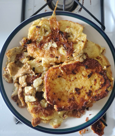 a plate of french toast